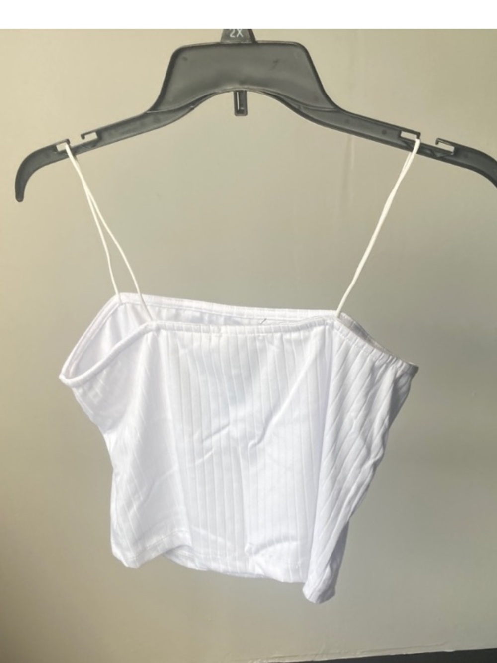Rue21 top embroidered baddie butterfly white ribbed top casual boho L jr - Picture 7 of 16